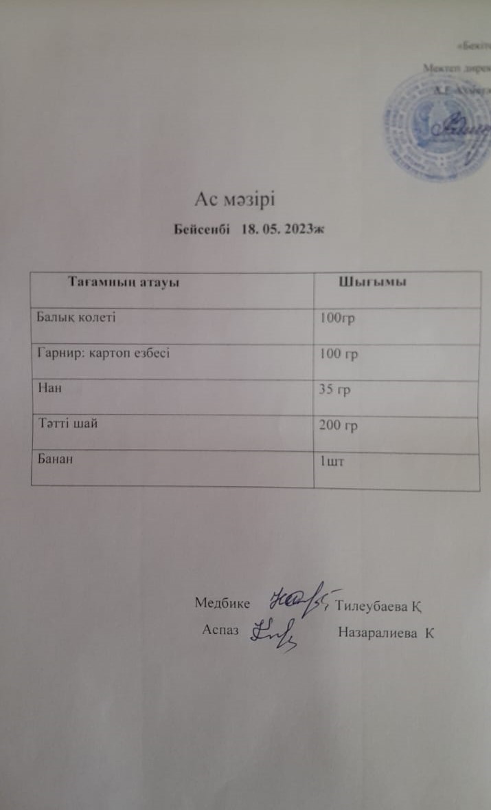ас мәзірі