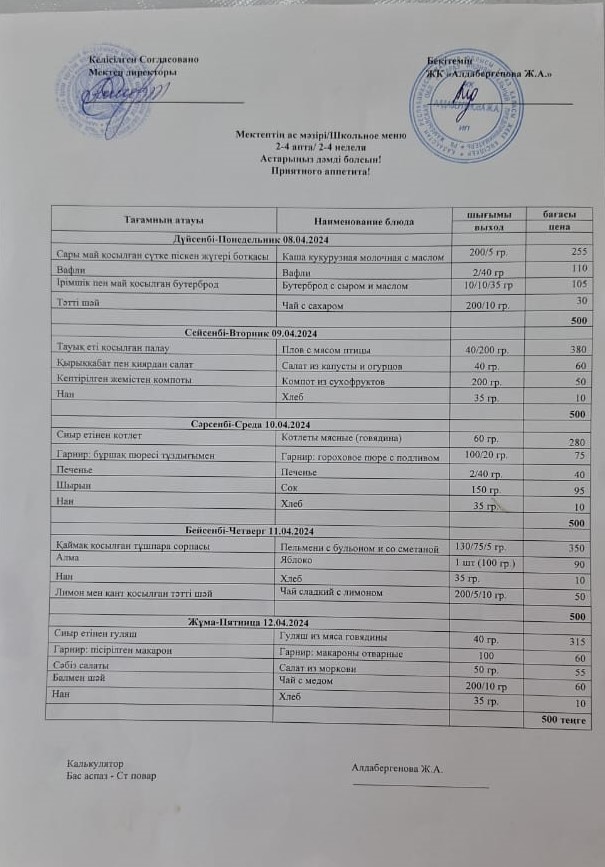 Апталық асмәзірі